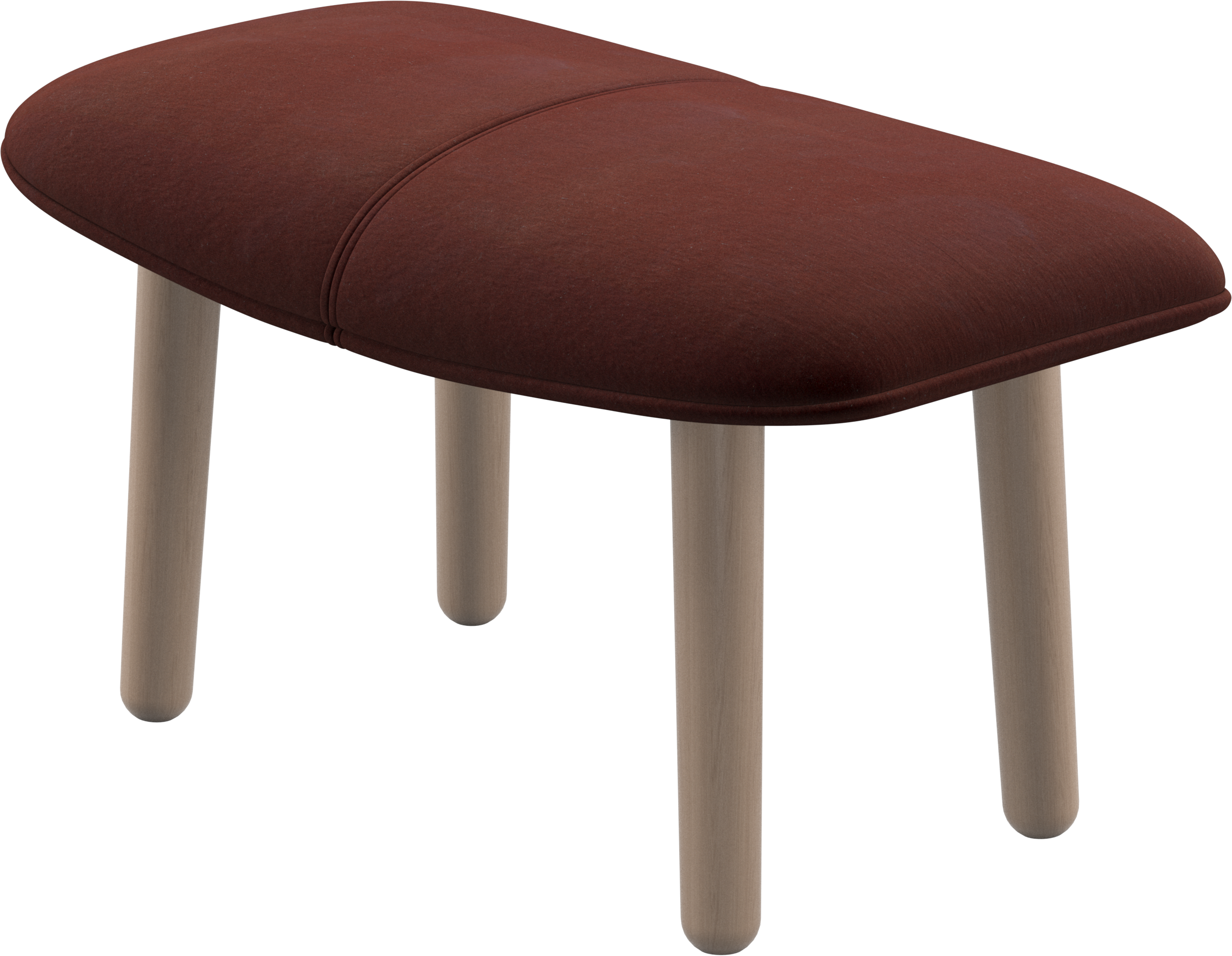 ボーコンセプト　boconcept ワインレッド 曲線デザイン オットマン 北欧 ボーコンセプトboconcept ワインレッド 曲線デザイン オットマン